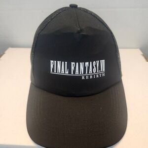 Final Fantasy VII Rebirth Black Trucker Hat Square Enix Gaming Merchandise